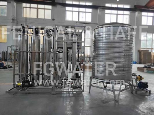 Installation de traitement de l'eau d'osmose d'inversion des membranes 6000gpd d'hôtel