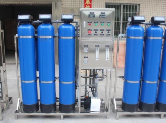Installation de traitement de l'eau industrielle du RO 1000l/H de bâti de dérapage