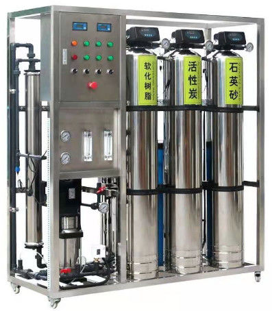 500L/H 1,7kW-380-415V 3xSS304 réservoirs d'eau salée usine d'osmose inverse