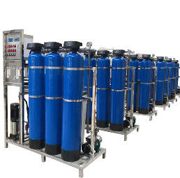 500L/H 1,7kW-380-415V 3xFRP réservoirs d'eau salée usine d'eau d'osmose inverse