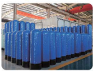 Réservoir filtrant en plastique renforcé de fibres 1254 φ300×1400mm Filetage 2.5'' 1.6-2.28 T/H