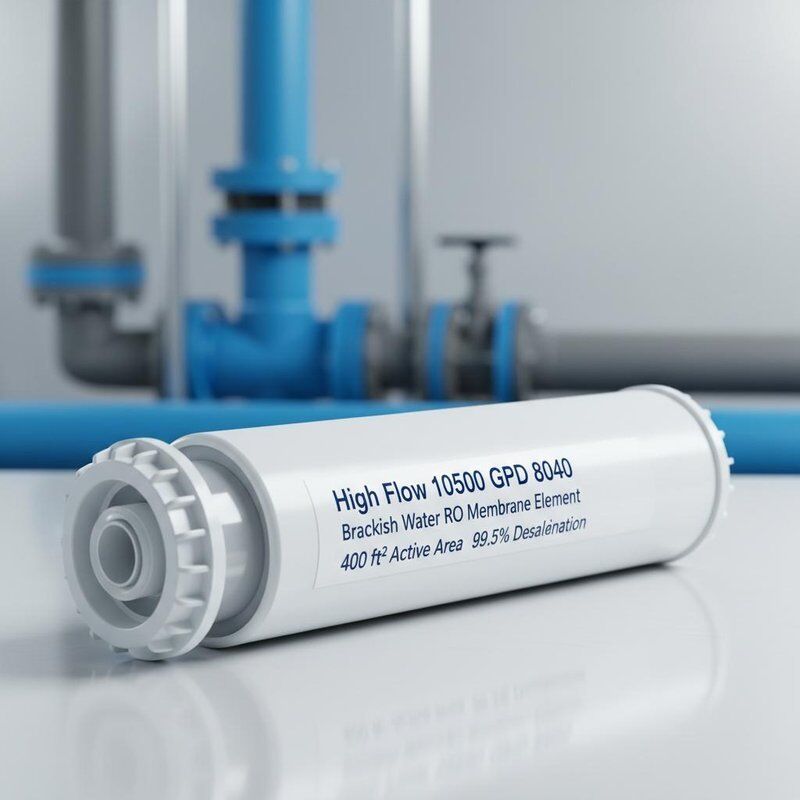 Élément à membrane RO pour eau saumâtre à haut débit 10 500 GPD 8040 avec zone active de 400 pi² et dessalement à 99,5 %