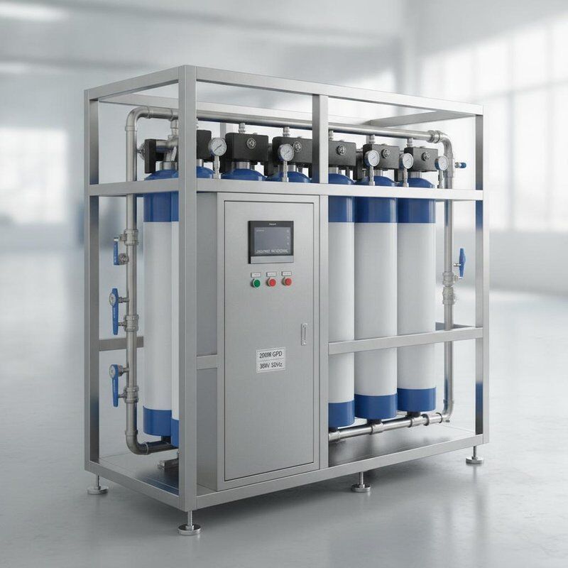 Système industriel de traitement de l'eau par osmose inverse, cadre 20000 GPD SS316L, contrôle automatique TDS 380V 50Hz