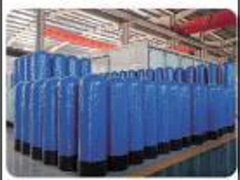 Réservoir filtre en plastique renforcé de fibres 1254 φ300×1400mm Filetage 2.5”, 1.6-2.28 T/H