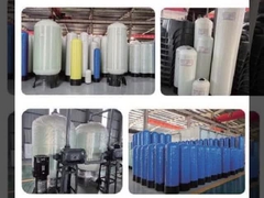 Réservoir en fibres de verre FRP de 1454 pouces d'un diamètre de 350 × 1400 mm et d'un débit de 2,5 à 3,0 T/h